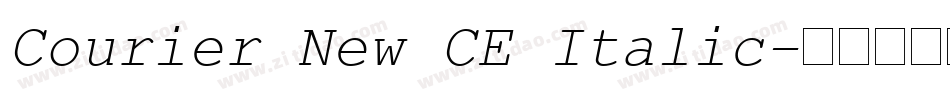 Courier New CE Italic字体转换